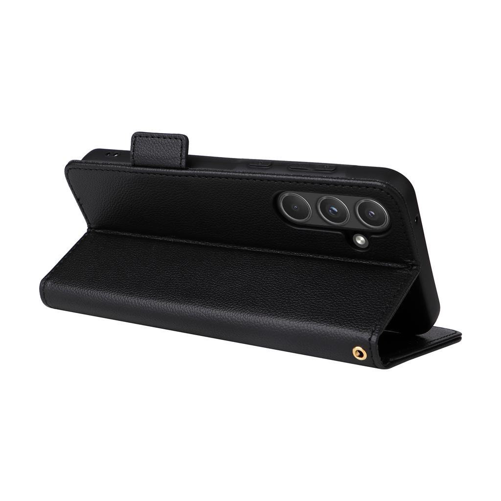 For Samsung Galaxy A55 5G Flip Wallet Leather Case Litchi Texture Phone Cover