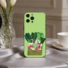 INS CUTE Organic Vegetable Phone Case For iPhone 17,16,15,14,13,12,11 Plus,Pro Max,XS,Soft Silicone Black Cover