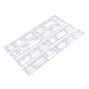 8 Style Journal Drawing Template Stencils Set Scrapbooking DIY Card Flowers