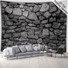 2D Rustic Stone Wall Tapestry for Living Room Bedroom Aesthetic Decor