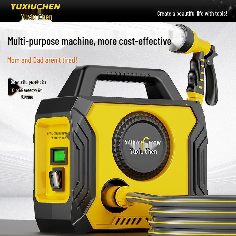 Rechargeable Water Pump for Home Garden Irrigation - Vegetable Patch Sprinkler with Lithium Battery