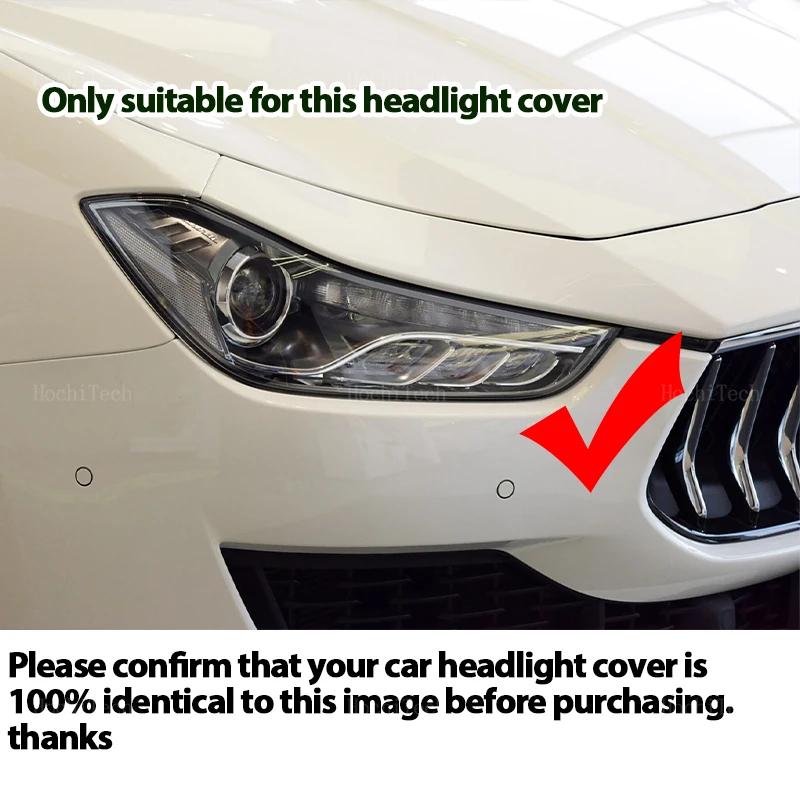 For Maserati Ghibli M157 2014 2017 2018 2019 Car Headlamp Cover Headlight Lens Glass Cover Lampshade Bright Shell Lens Covers