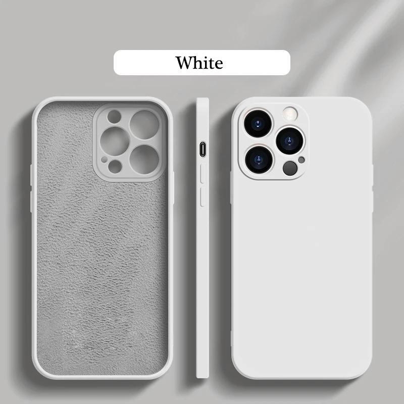 Luxuriöse offizielle Handyhülle aus flüssigem Silikon für iPhone 16 15 14 13 11 12 Pro Max 16 Plus ultradünne rutschfeste Hülle