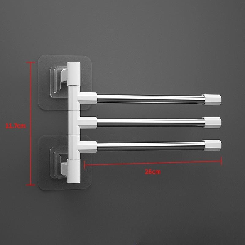 

Антикорозійна вішалка для рушників Стабільна практична гачка для ванної кімнати Triple Layer