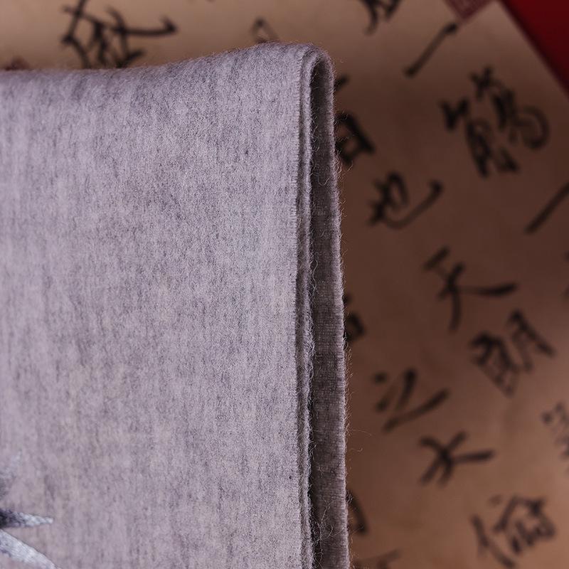 Women's Merino Wool Embroidered Snood Shawl - Autumn/Winter Scarf Gift Box