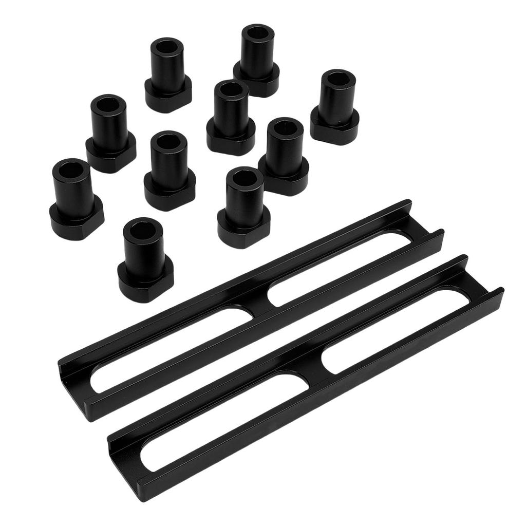 10Pcs Bench Dog 19mm Diameter Aluminum Alloy Non Slip Workbench Dog Stop with 2PCS Base for Woodworking MFT Tables
