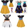 Kpop Demon Hunters Rumi Mira Zoey Childrens Costume Dress With Print Fabric And Flared Sleeves For Spring And Fall Wear