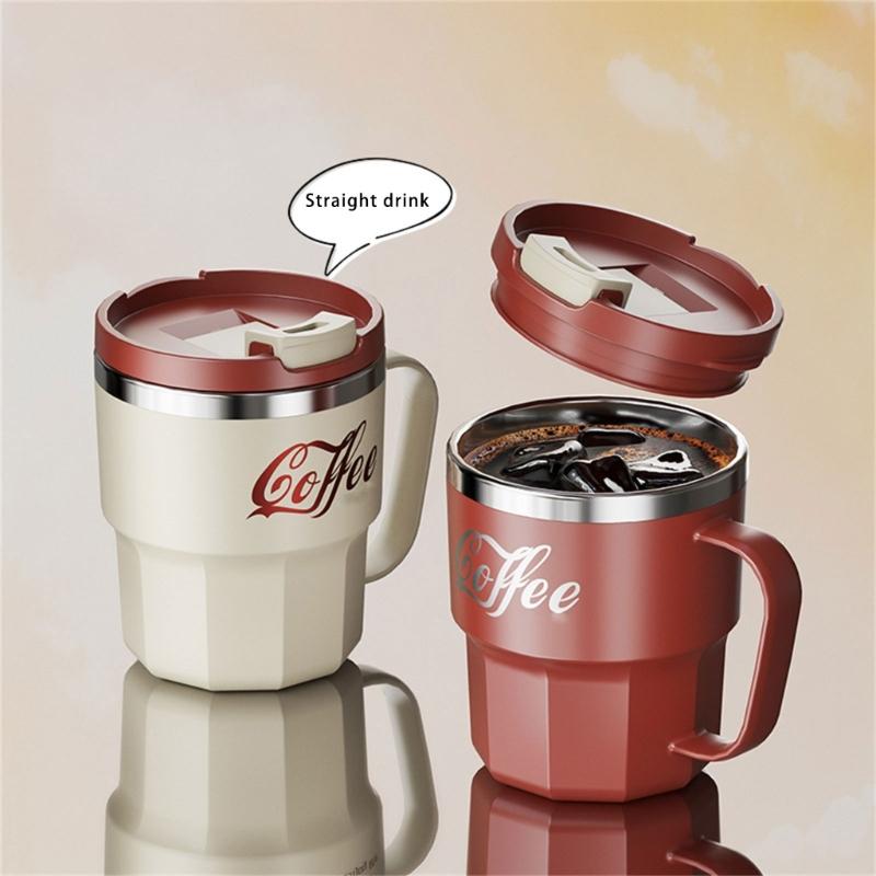 Double Wall Insulated Stainless Steel Coffee Cup Keep Beverages Warm Ideal for Students Office and Outdoor Use