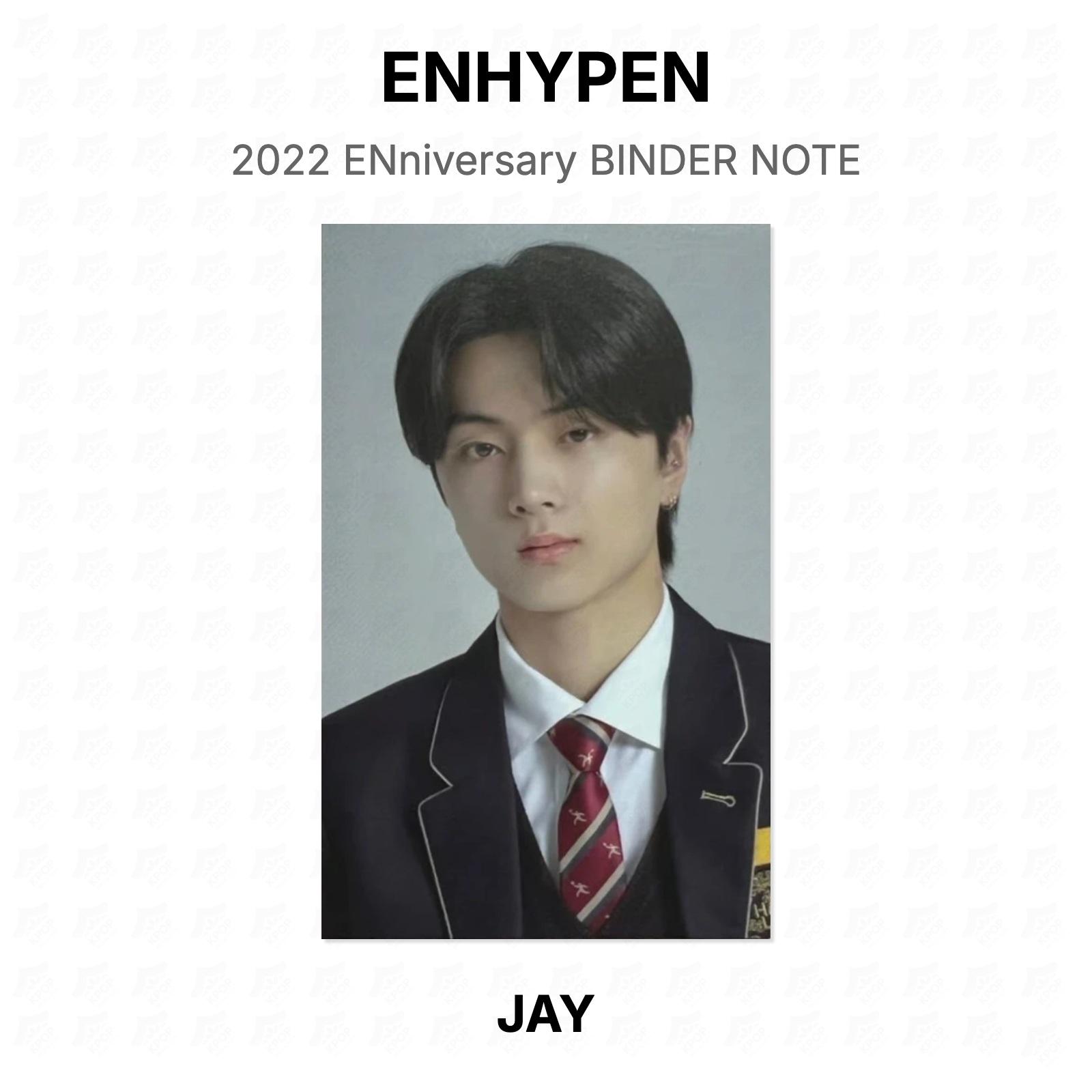 ENHYPEN 2022 ENniversary БИНДЕР-НОТЕ Официальная фотокарточка JAY