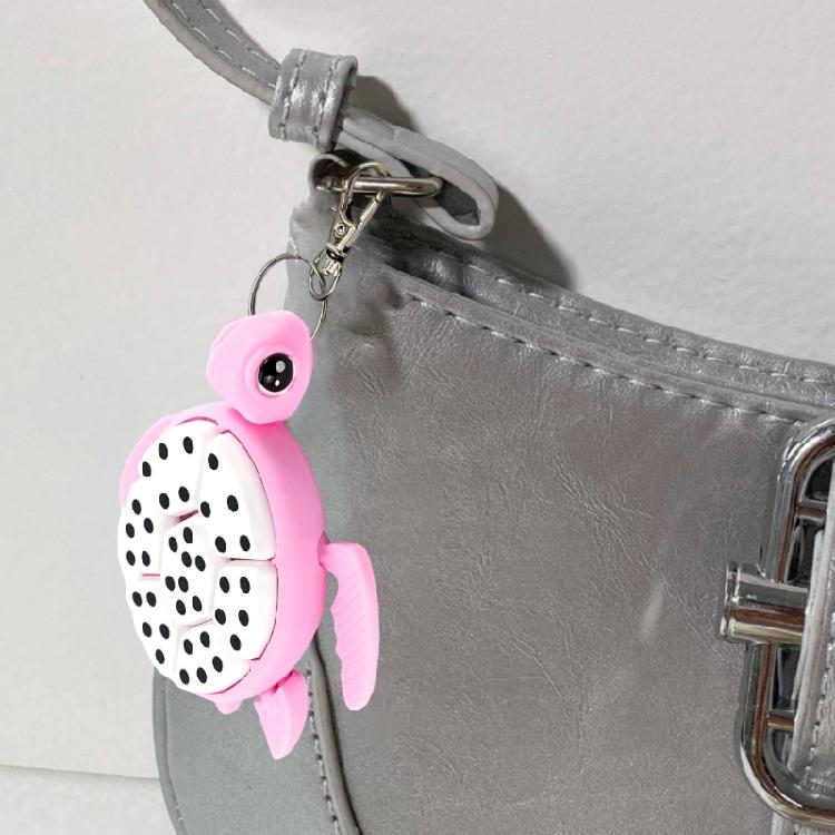 Press Turtles Fruit Keychain Hanging Decoration For Personalizing School Bag Accessories And Student Gifting Supply