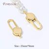 18K Gold Plated Connector Verschlüsse Für Perlenarmband Halskette Herstellung,Perlen Endkappen Befestigungsverschlüsse DIY Handgemachter Schmuck Zubehör