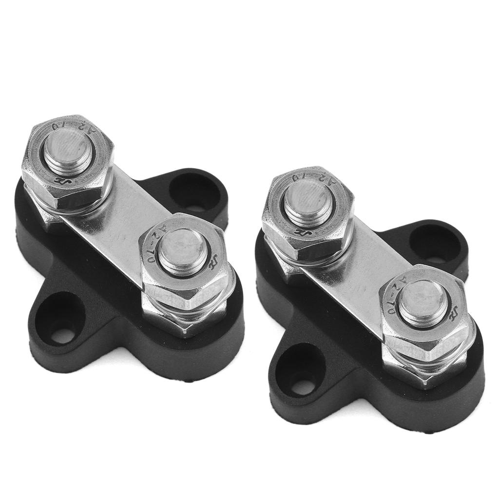 2pcs 5 16in M8 Terminal Stud Wiring Junction Block Accessory for 12 48V Trucks RVs Boats