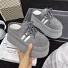 Super Thick-soled Bag Head Slippers, Comfortable and Versatile German Training Shoes, Small Street Photography Fashion Shoes