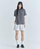 CGP (Women) Oversized Striped Short Sleeve Collared T-Shirt - Dark Navy
