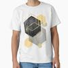 Black Yellow Gold Geometric Classic T-Shirt