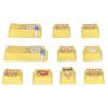 10Pcs Custom Keycaps PBT Dye Sublimation Vibrant Color Puppy Style Wear Resistant Fadeless Durable Keyboard Keycaps