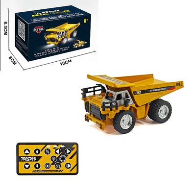 Remote Metal Control Engineering Car Set - Mining Truck Excavator Forklift Heavy-Duty Die-Cast Tabletop Play 164 Display Model