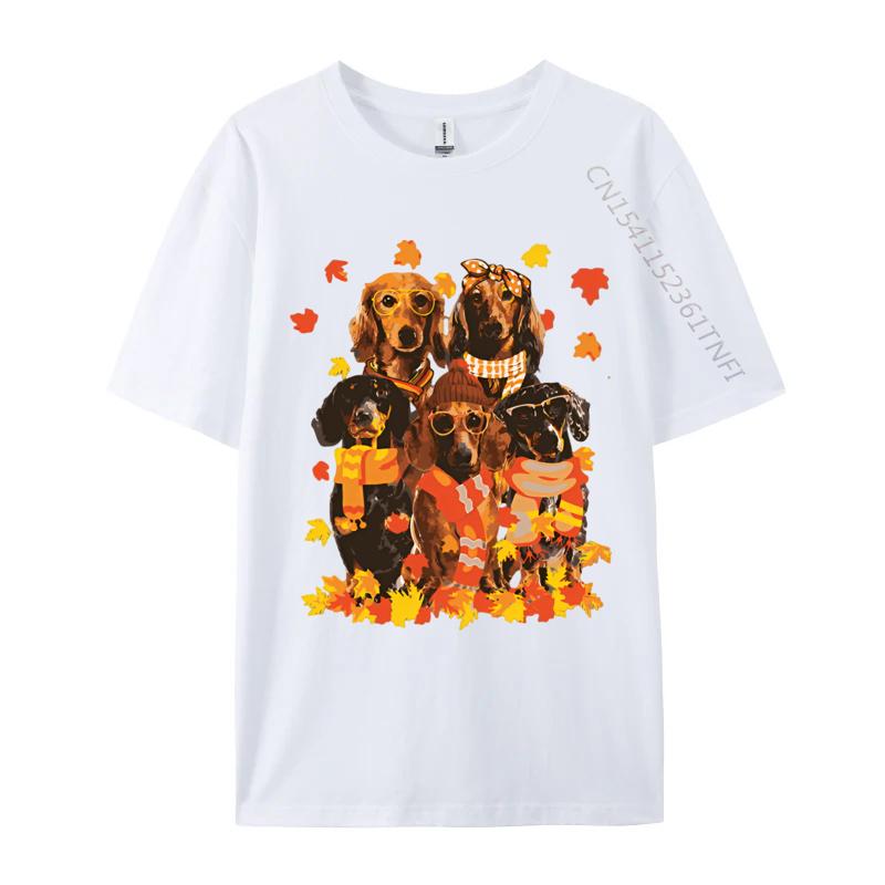 

Dachshund Dog Halloween Thanksgiving Tshirt Male Brand New England Style Tops Tees Cotton T Shirt Mens Clothing Plus Size S
