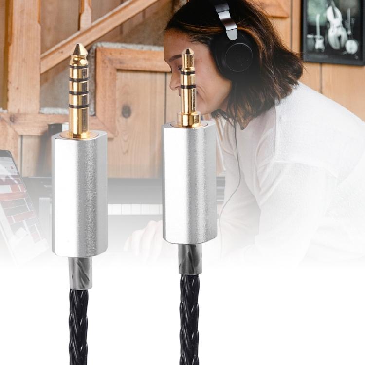 3,5mm/4mm auf 2x 2,5mm Klinken Kopfhörerkabel für HE400I/560 HE350 HE6se sundara anadda