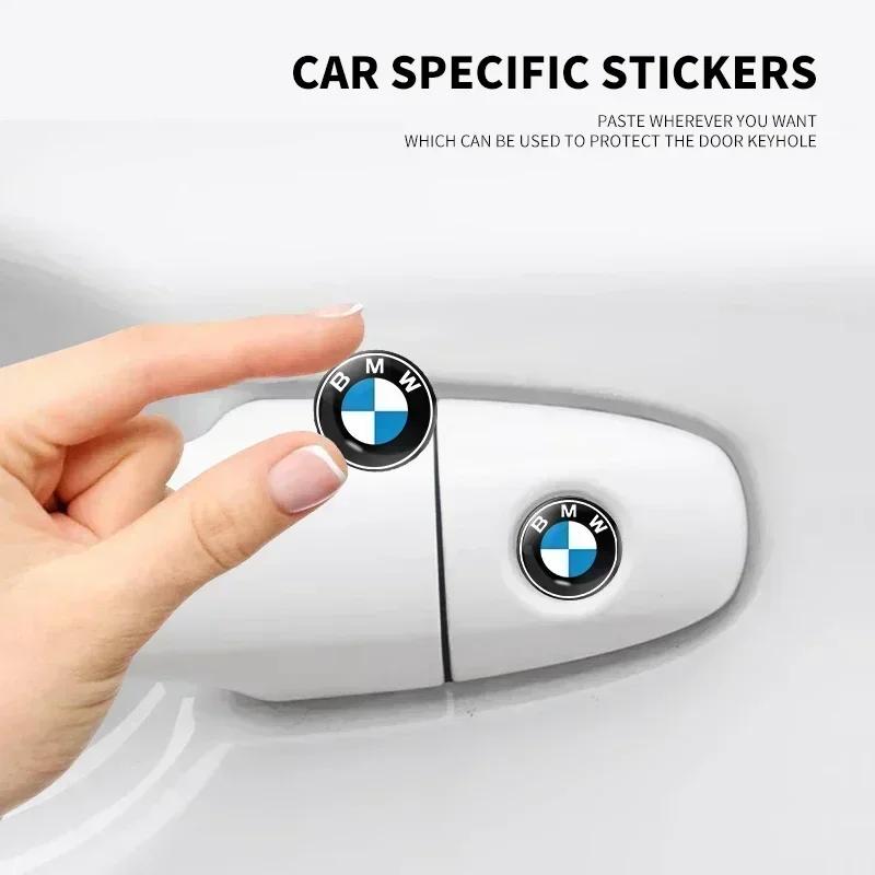 E60 New 10Pcs Car Styling Lock Keyhole Stickers Decoration Protection For BMW M Performance E36 E60 E90 X2 X1 X3 X5 E46 E39 E70
