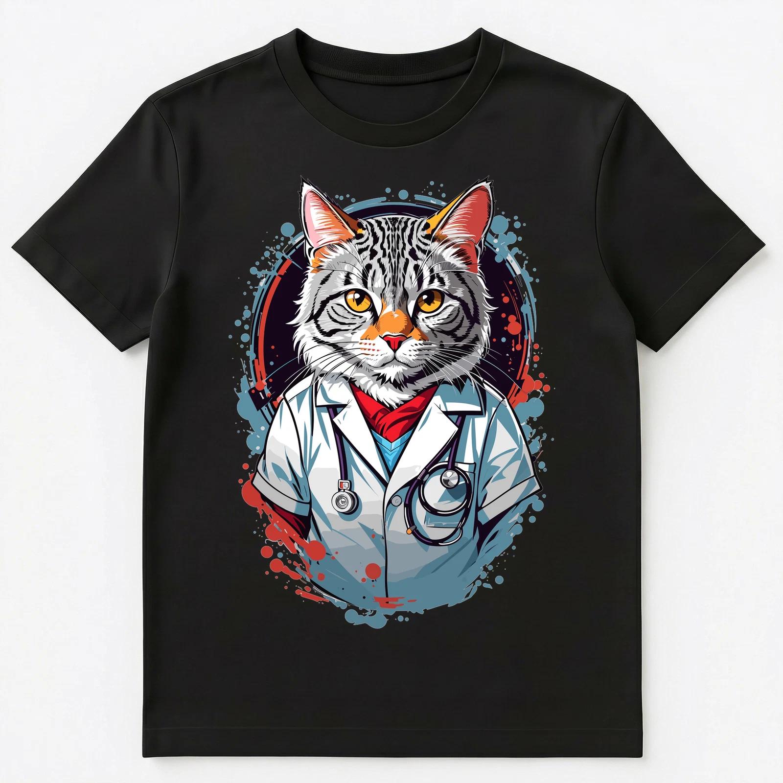 

Cute Doctor Cat Graphic Design Unisex T-Shirt 2XL