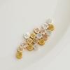 14K Gold Plated Double-Sided Fu Character Spacer Beads for DIY Jewelry