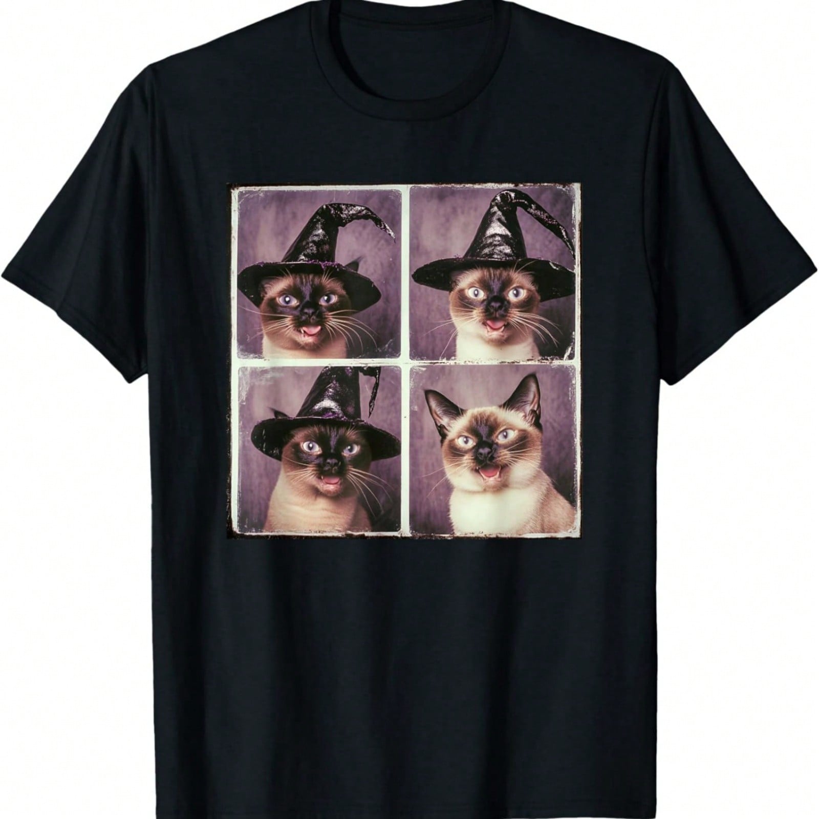 Siamese Cat Halloween T-Shirt S разноцветный
