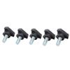 5pcs Plastic Triangular Handle Screw Knob Tightening Screw Set Accessory M10 25mm