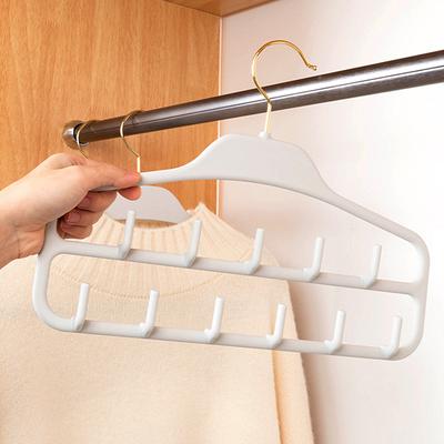 Multifunctional Household Belt Pants Hanger Non Slip Space Saving Skirts Jeans Scarf Hangers Storage Closet Organizer