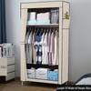 Space-Saving Modern Fabric Wardrobe for Adults and Children - Ideal for Dormitory and Bedroom Use.