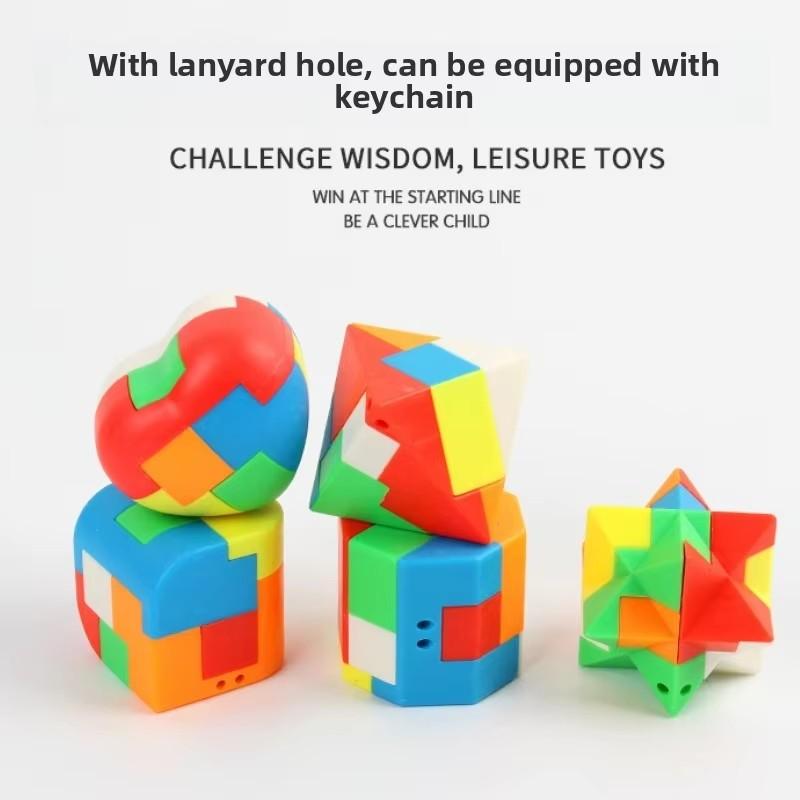 12 KS 3D Puzzle Lubanův zámek Klíčenka Hra na procvičení mozku Kostka Hračky pro děti Vzdělávací Hračky pro děti Dospělý Antistres