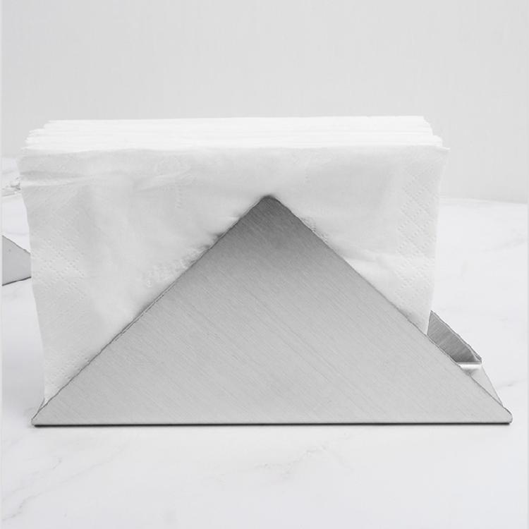 Space Saving Napkin Dispenser Paper Towel Holder Stainless Steel Tissue Storage Rack for Kitchens Offices Dining Area