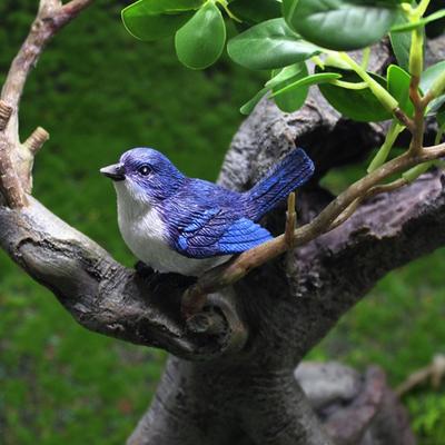Juego de 4 figuras de pájaros, microadornos paisajísticos, nidos de pájaro, huevos de pájaro, minijardinería, bonsái, modelo de simulación, decoración para casa de muñecas.