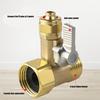 Strong Brass Inlet Valves Water Control Valves with Triple Port Connection & Modulars Maintenance For Pipe Networks