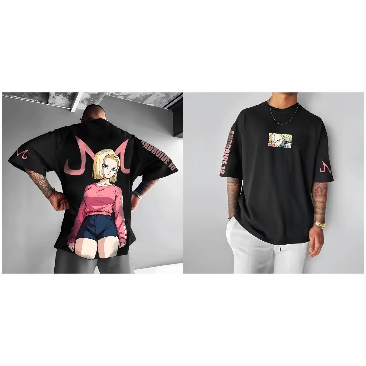 

Anime men and women Harajuku summer T-shirt retro streetwear 2XS