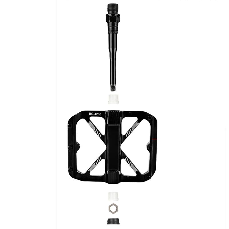 Mountain Bicycles Pedals Flat Pedals Bike Footboards Platform Nonslip Pedals 9/16" Nonslip Wide Platform Bicycles Pedals