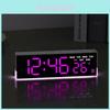 Portable Led Digital Alarm Clock With Temperature And Lighting For Sleep And Study Areas