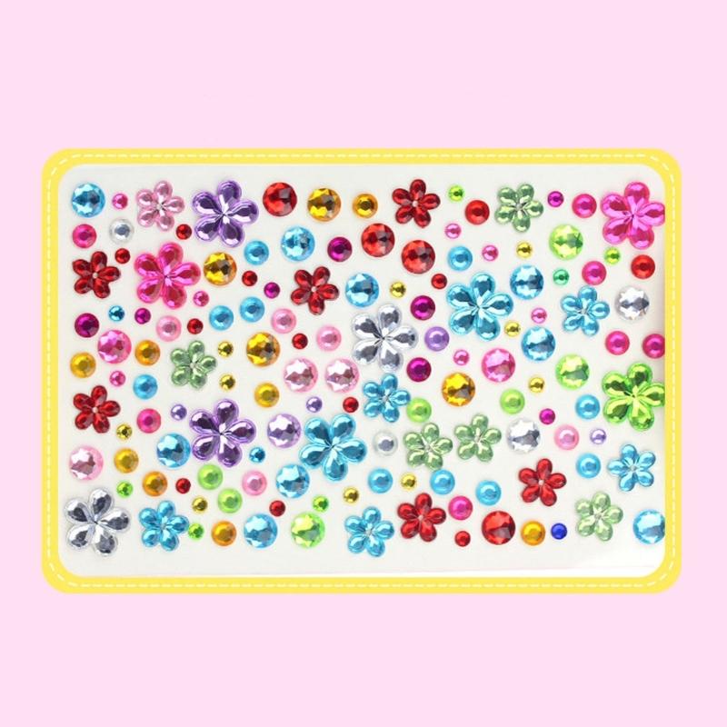 Gem Sticker Jewels Rhinestones for Crafts,Selfs Adhesive Stick On Gem Gemstones Sticker for Face Scrapbooks Supplies