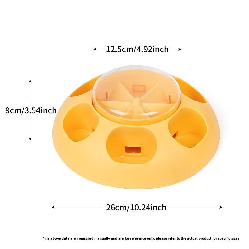 Hunde-Puzzle-Spielzeug Schiebetyp Futterspender Leckend Interaktives Futterspielzeug für kleine mittelgroße Katze Langsam-Futterspender Aufbewahrungsschale
