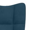 Vidaxl Armchair, Blue, Upholstered In Velvet