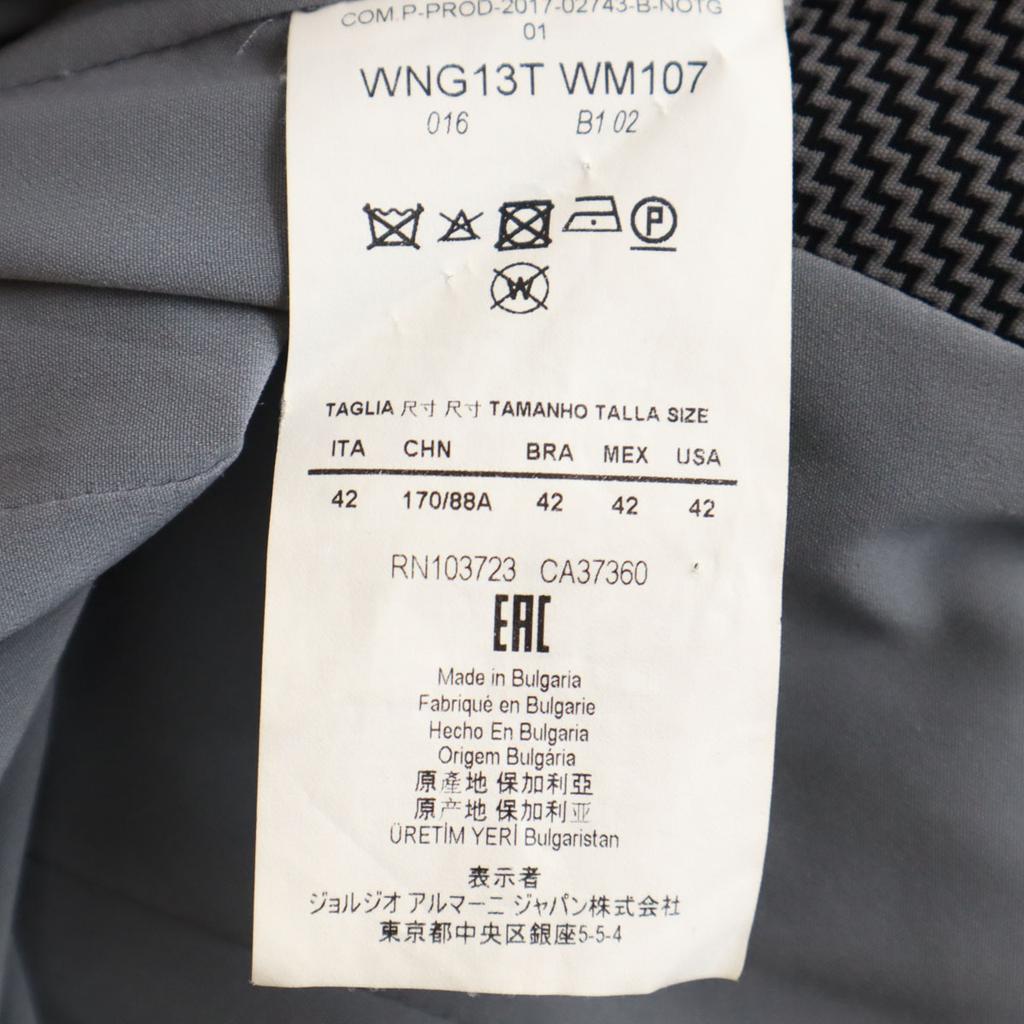 Emporio Armani Made in Bulgaria tailored jacket 42 gray Women Used