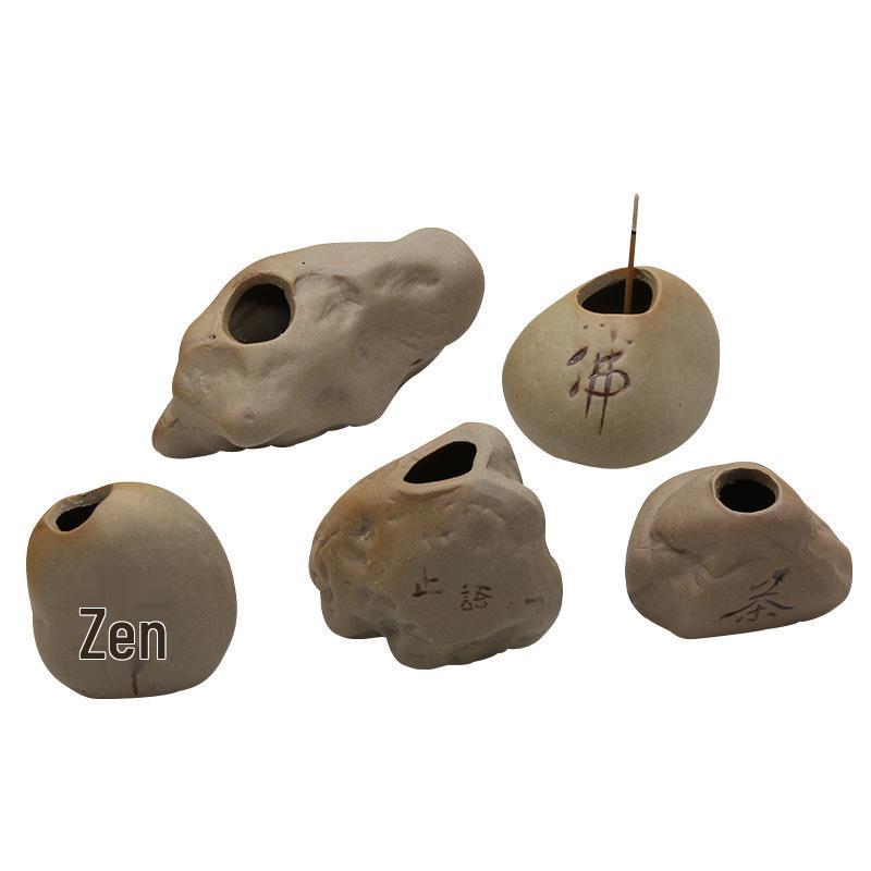 Zen Ceramic Incense Holder Small Vase – Mini Home Ornament & Creative Gift