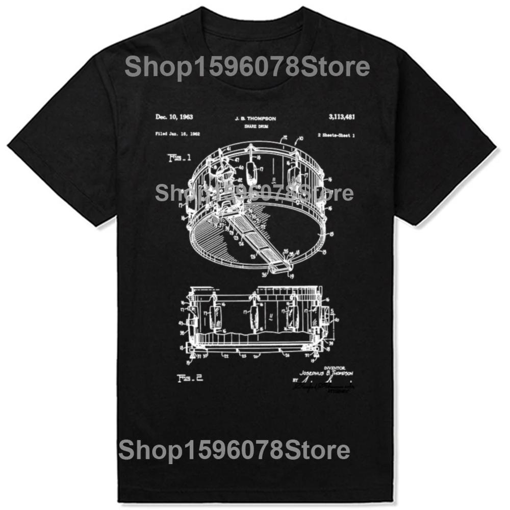 Funny Drummer Dad Like A Regular But Cooler T Shirts Men Cotton Humor Drum Father Tee Shirt Short Sleeve Unisex Loose Clothing