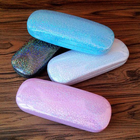 

Футляр для очков Glitter Anti-pressure Большая вместимость Устойчивый к падениям Портативный Коробка для хранения очков для близорукости и пресбиопии Ежедневная поставка чёрный