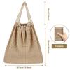 Summer Lightweight Basket Weave Crossbody Bag Stylish Simple Fashion Trend Beach Bag City Casual Style Dual Shoulder Strap