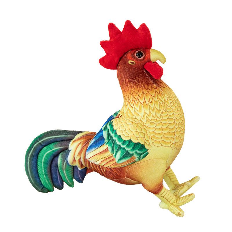 

34CM Fashion Simulation Rooster Stuffed Animal Plush Toys Children s Home Plush Pillow Children s Birthday Gifts 34cm червоний