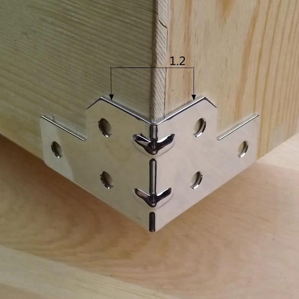 8pcs Box Corners Protector Flight Case Corner Code Right Angle Support Bracket Box Edge Protection Cover Hardware Accessories