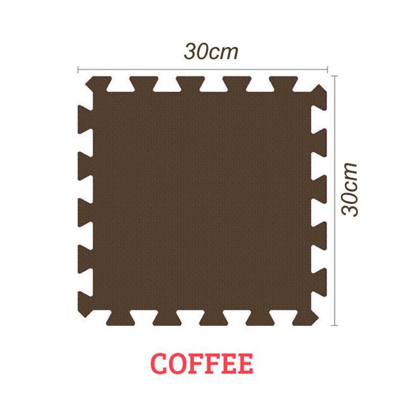 

10 шт./лот Детский мягкий коврик-пазл из пены ЭВА, соединяющиеся ковры для упражнений Coffee 1pcs,30*30*0.8cm/11.8*11.8*0.31in