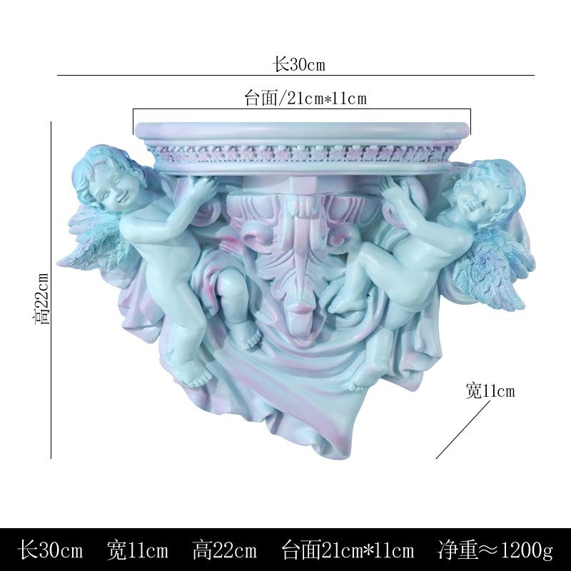 European Creative Resin Wall Hanging Angel Modeling Living Room TV Wall Decoration Arts and Crafts Shelf Partition
