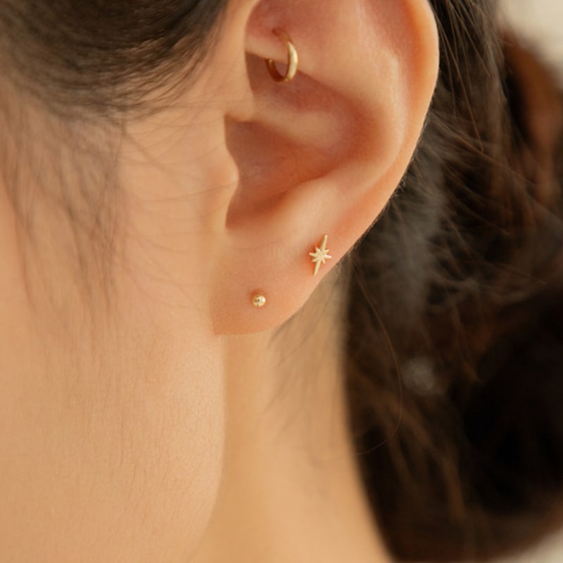 LUNNE 14k Stella Piercing (14k Gold) #LFPI22